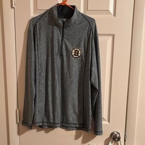 Antigua Black Quarter-Zip Pullover
